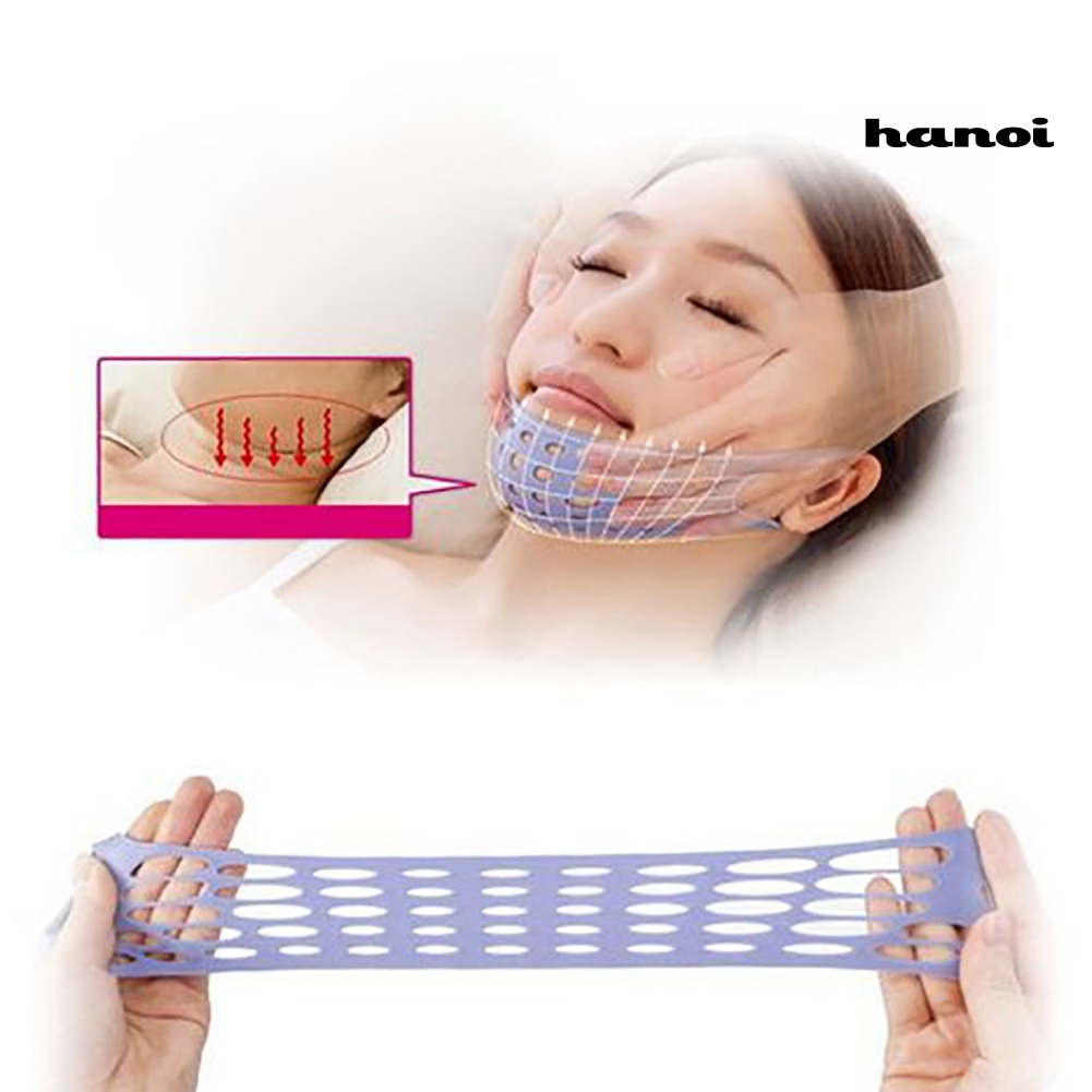 HQTM_Anti Wrinkle V Face Shaper Slimming Mask Belt Chin Cheek Lift Up Bandage Strap