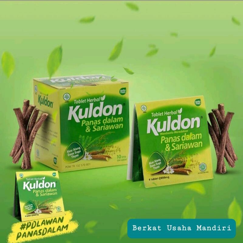 Kuldon Tablet  Herbal isi 10strip @ 4tablet