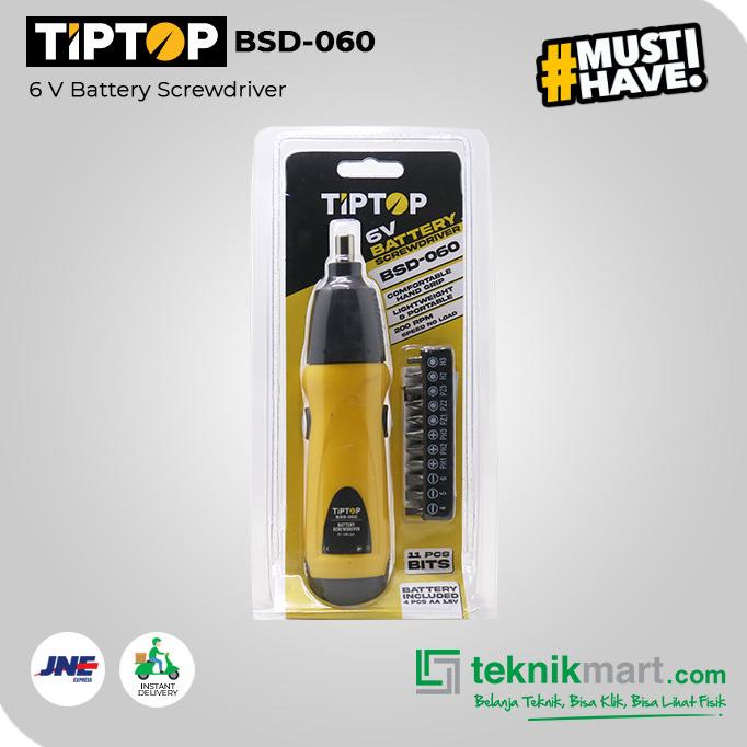 Tip Top BSD-060 6V Cordless Screwdriver / Obeng Baterai