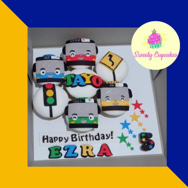 

Cupcake Tayo atau cupcake Minion