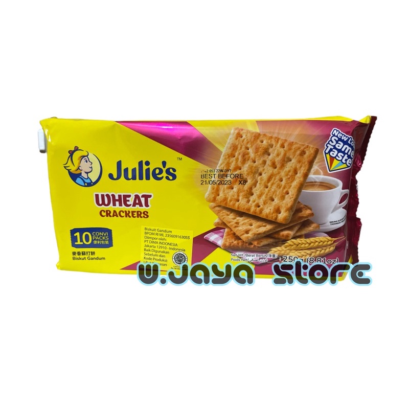 

Biskuit Kraker Gandum / Julies Wheat / Julie's Wheat Crackers 250 g