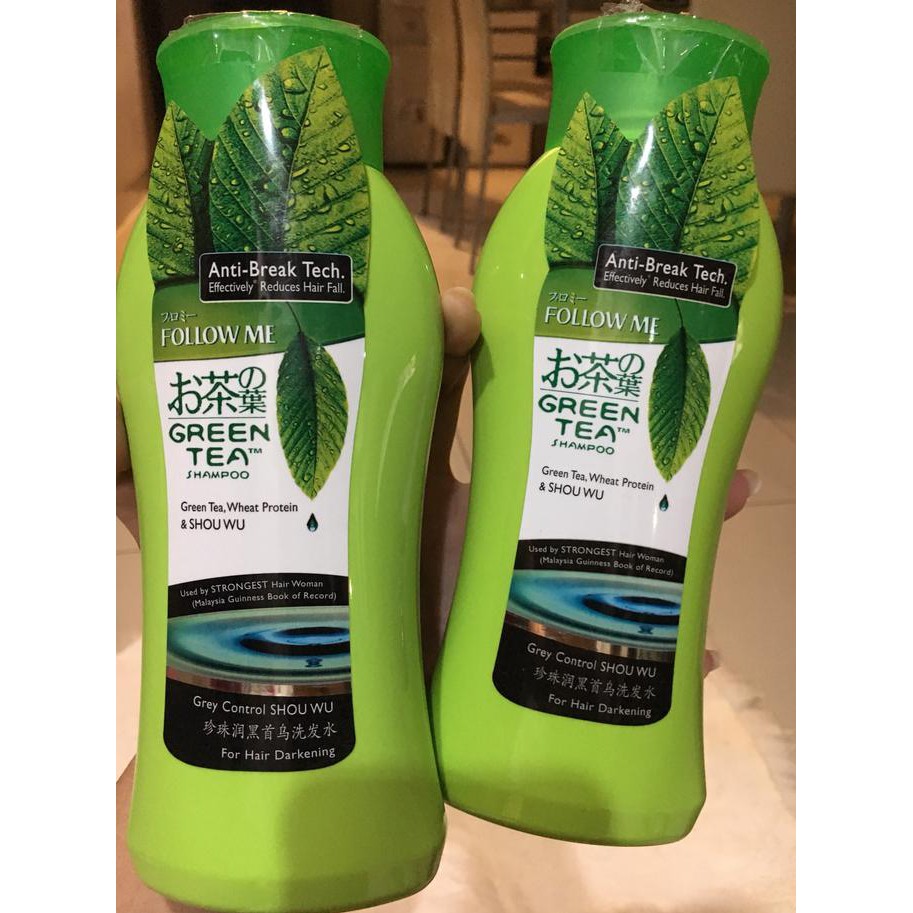 shampoo Follow me greentea shampoo - grey control 400ml