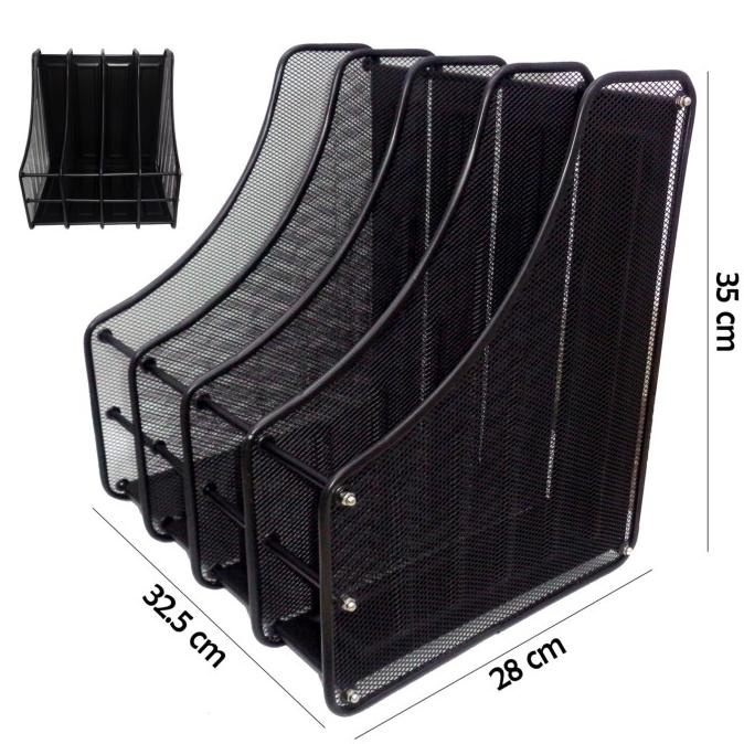 

PROMO BOX FILE BESI / MAGAZINE TRAY / TEMPAT DOKUMEN-MAJALAH 4 SEKAT ( PACKING AMAN )