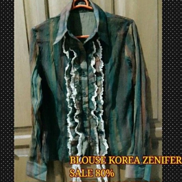 ZARA ORIGINAL DIJAMIN ASLI READY SALE 80% Blouse Lengan Panjang Wanita Branded