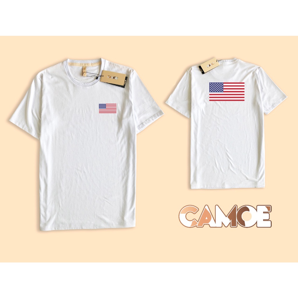kaos tshirt premium bendera amerika usa flag full