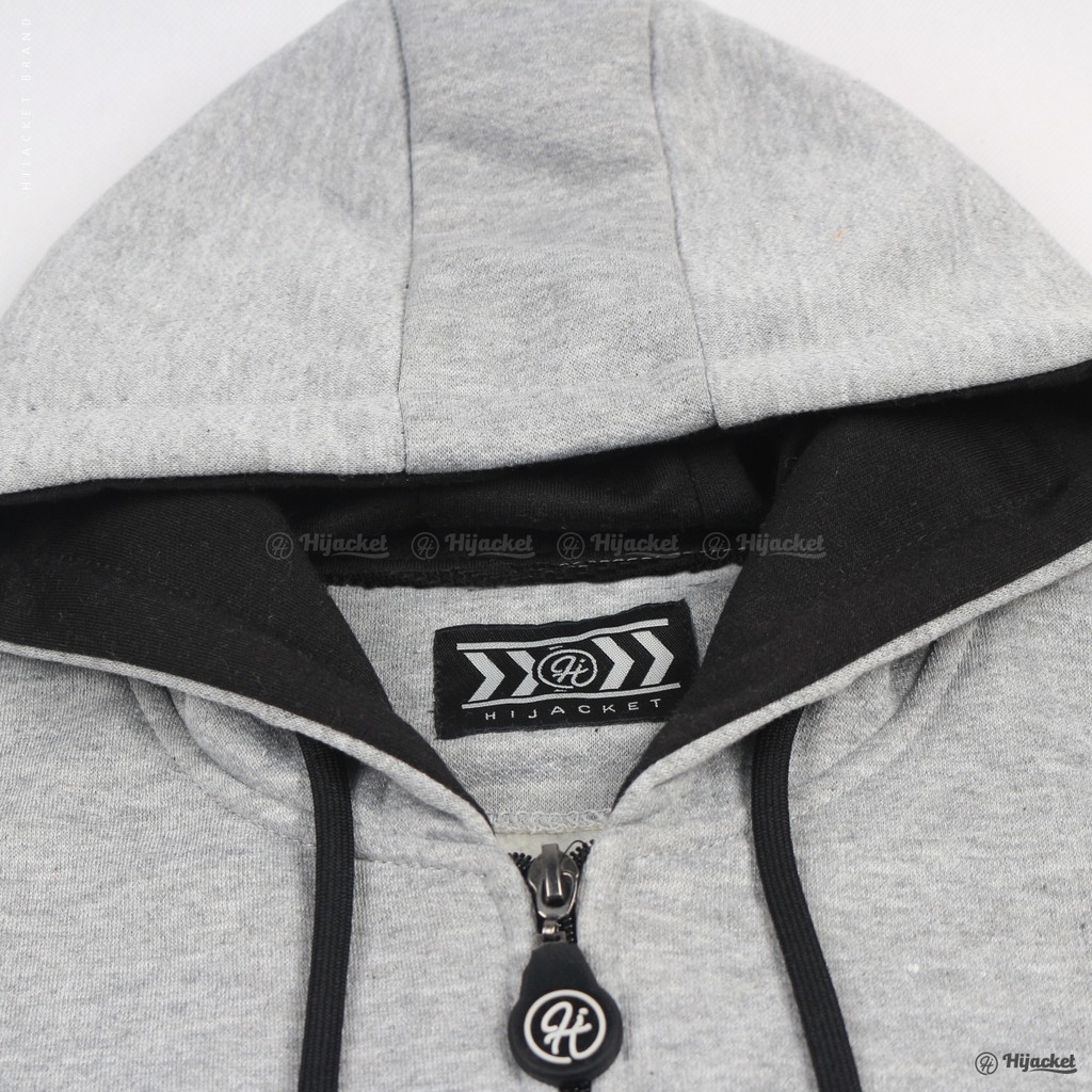 NEW hijacket elektra jaket wanita hoodie all varian warna GREY L & XL-7
