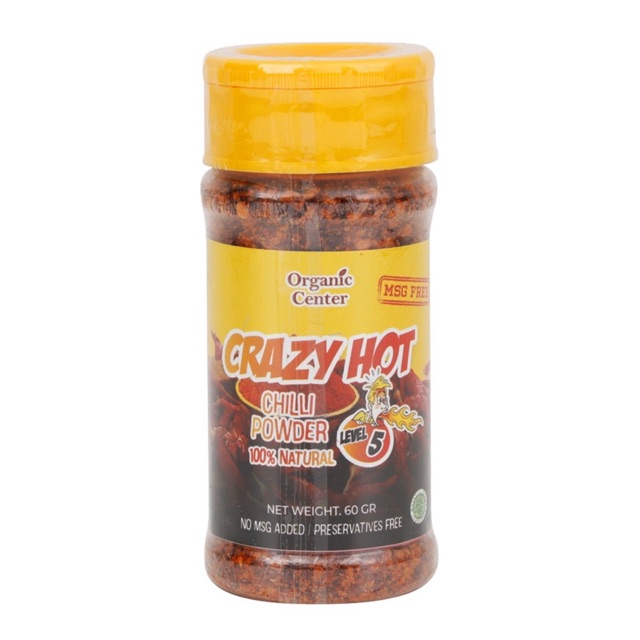 

Bubuk Cabe Pedas Bubuk Cabai Organic Center Bumbu titi Kamal Crazy Hot Level 5