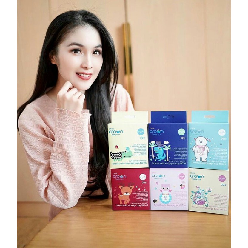 CROWN/snuggle Kantong Asi 120ml 30pcs Breastmilk Storage 6138