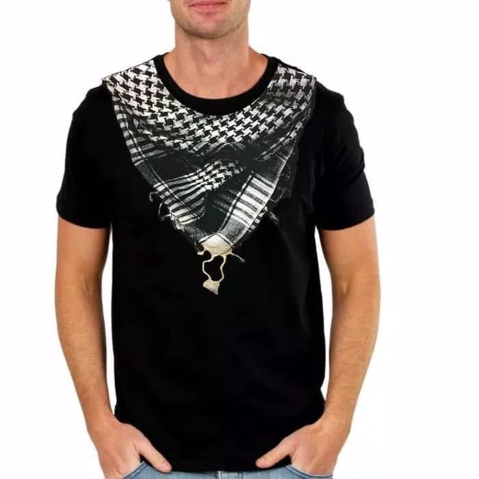 Baju kaos muslim lebaran model SORBAN 3D PRIA