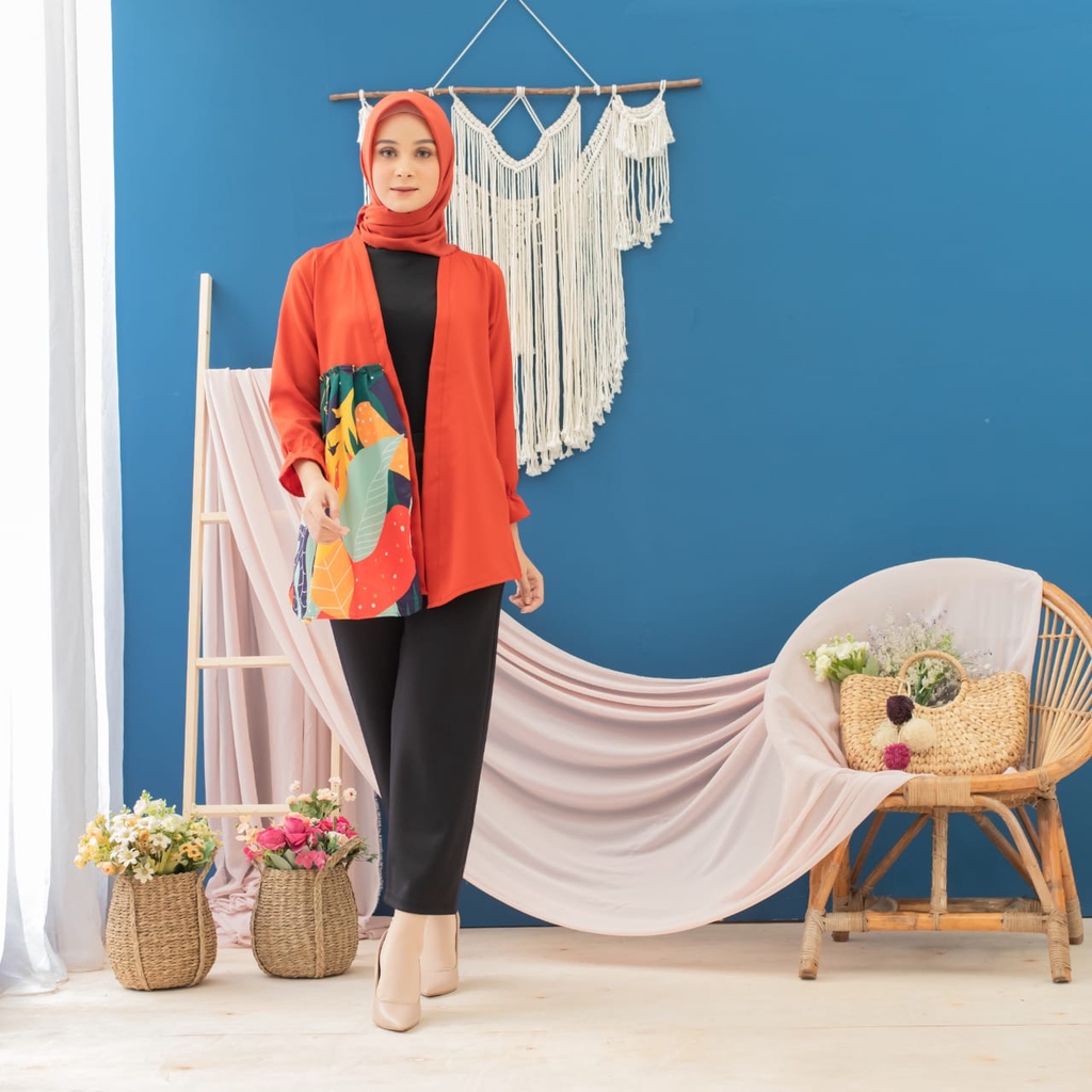 ZAHRA - Cardigan Wanita Muslim Alisa Cardy