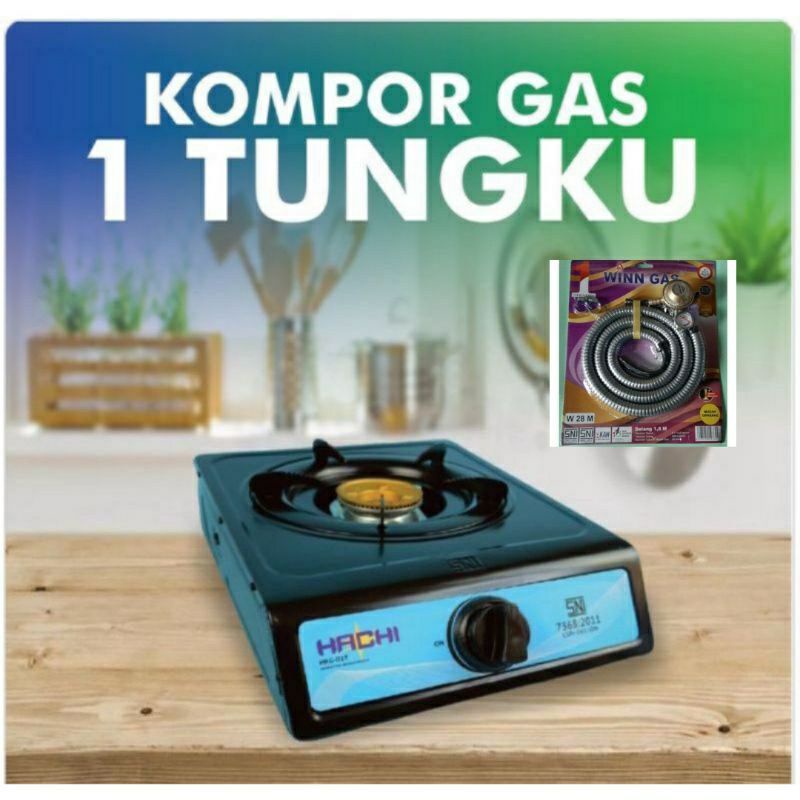 kompor, kompoor  gas 1 tungku