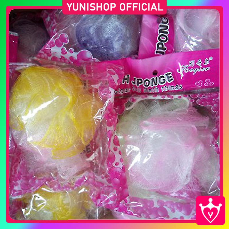 Spons Mandi Rainbow Besar / Spons Mandi Murah Unik / Bath Sponge Lembut / TS-6