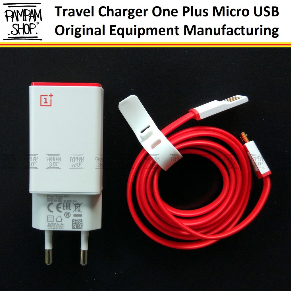 Travel Charger One Plus One MICRO USB 1+ Original OEM 100% Casan Oneplus Ori