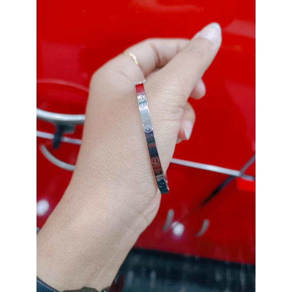 gelang carti*r white gold