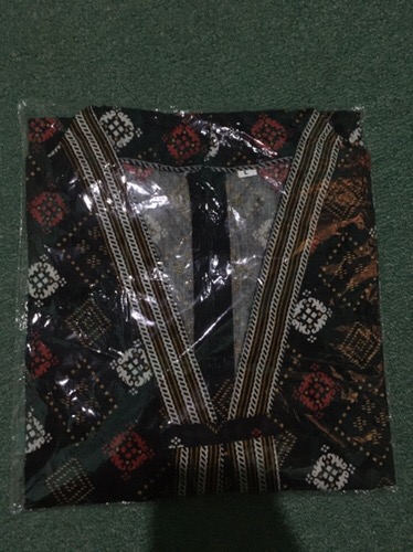 Tey-17 Batik Wanita Asj Sa Hrb026 Kenongo Kemeja Tosca Pendek