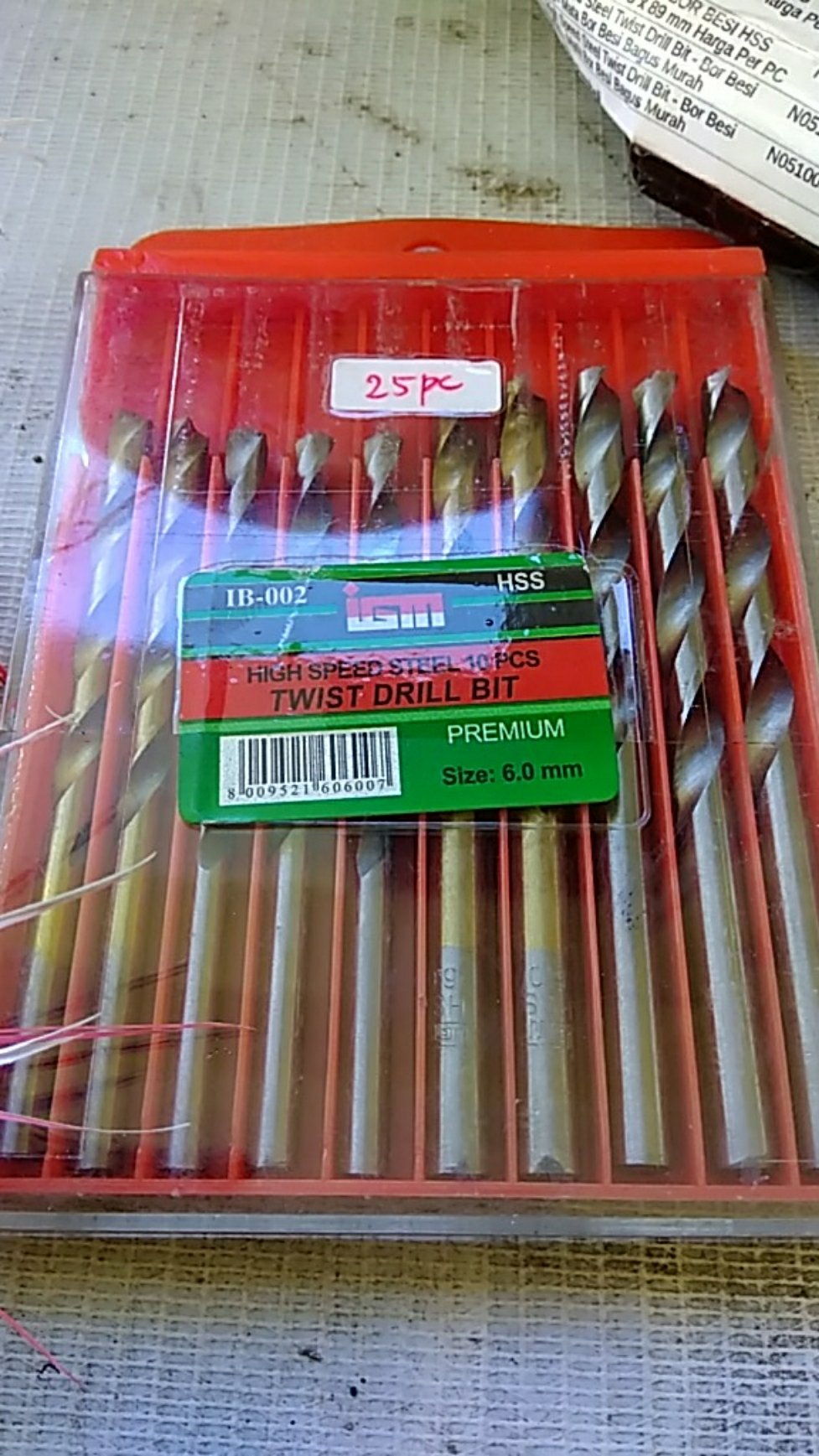 Mata Bor Besi 6 Mm Bor Besi Hss Twist Drill Bit 6 Mm X 94 Mm Harga Per Pc