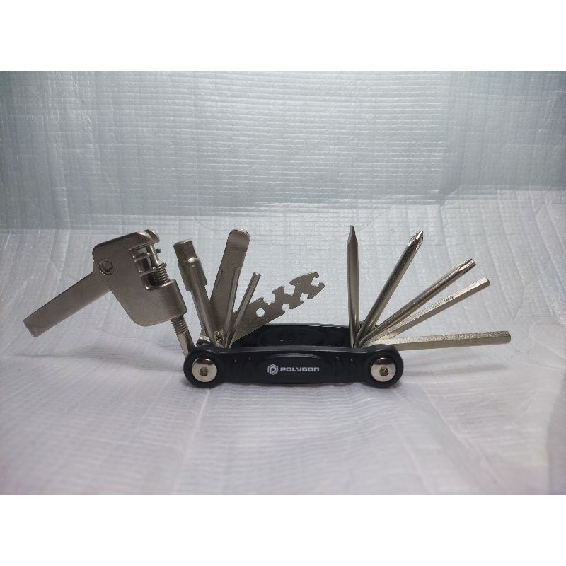 Toolkit Polygon,Toolkit sepeda,Hand tool, kunci lipat sepeda, kunci saku sepeda Toolkit sepeda