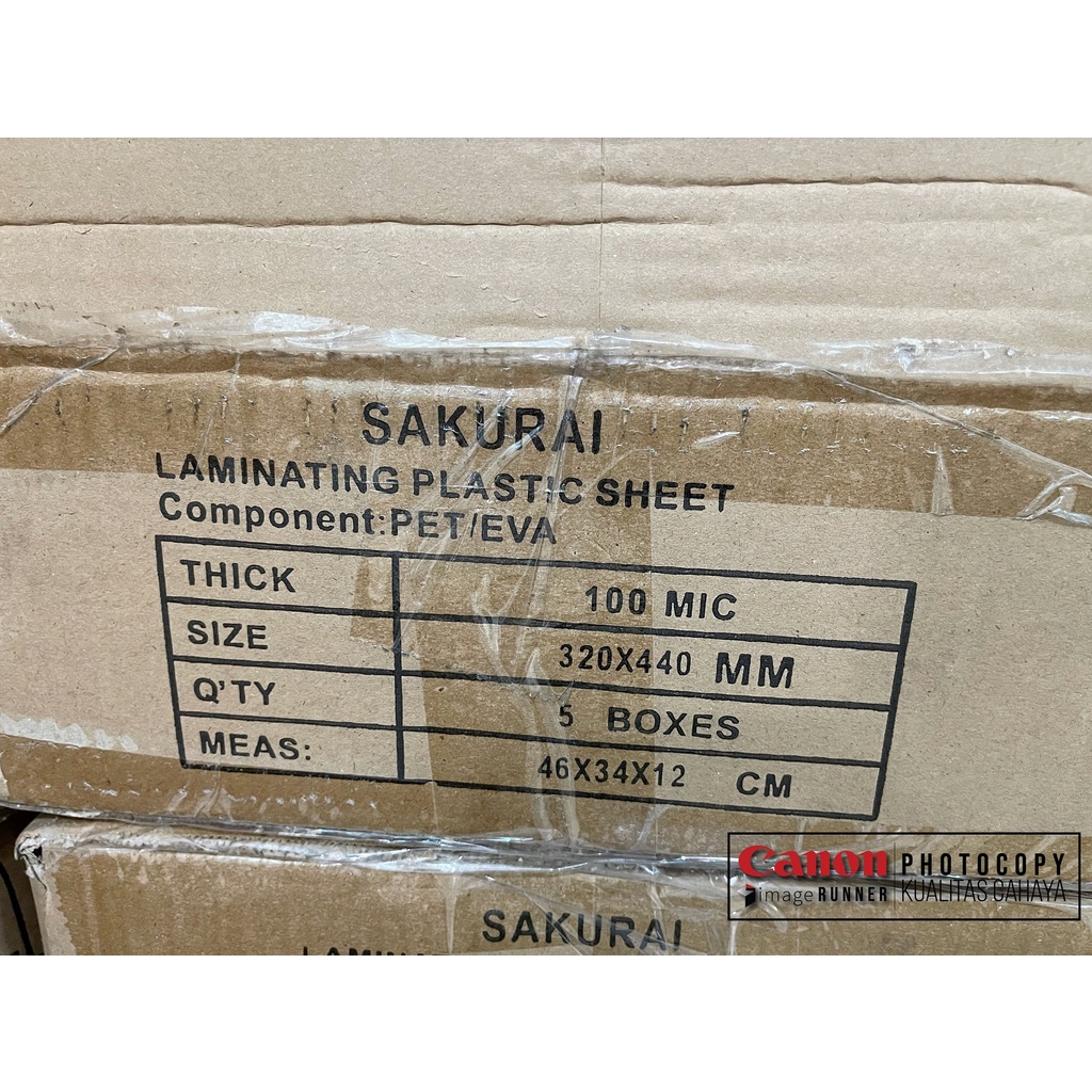 Plastik laminating SAKURAI A3 320mmx440mm 100micron