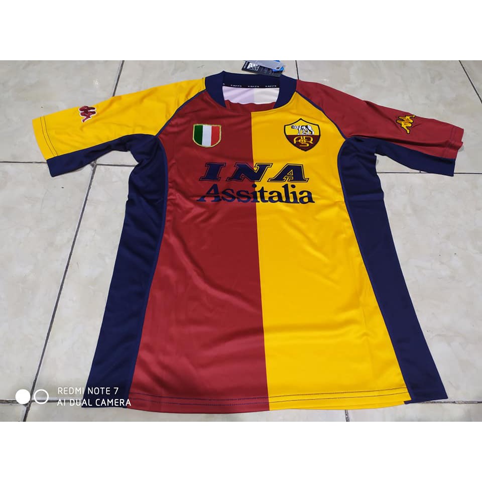 Jersey Retro AAA AS Roma Home 2001 2002 UCL