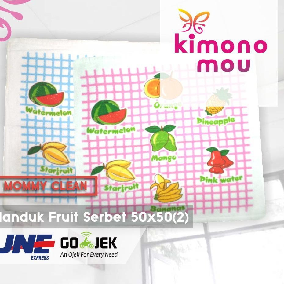 Great Sales Handuk Fruit Serbet  50x50 Kimono Mou Lap 