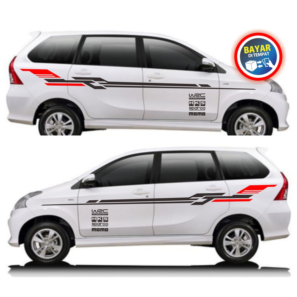 Jual BT Stiker Cutting Sticker Mobil Toyota Avanza Daihatsu Xenia Sigra Innova All Mobil Bisa Brio Indonesia Shopee Indonesia