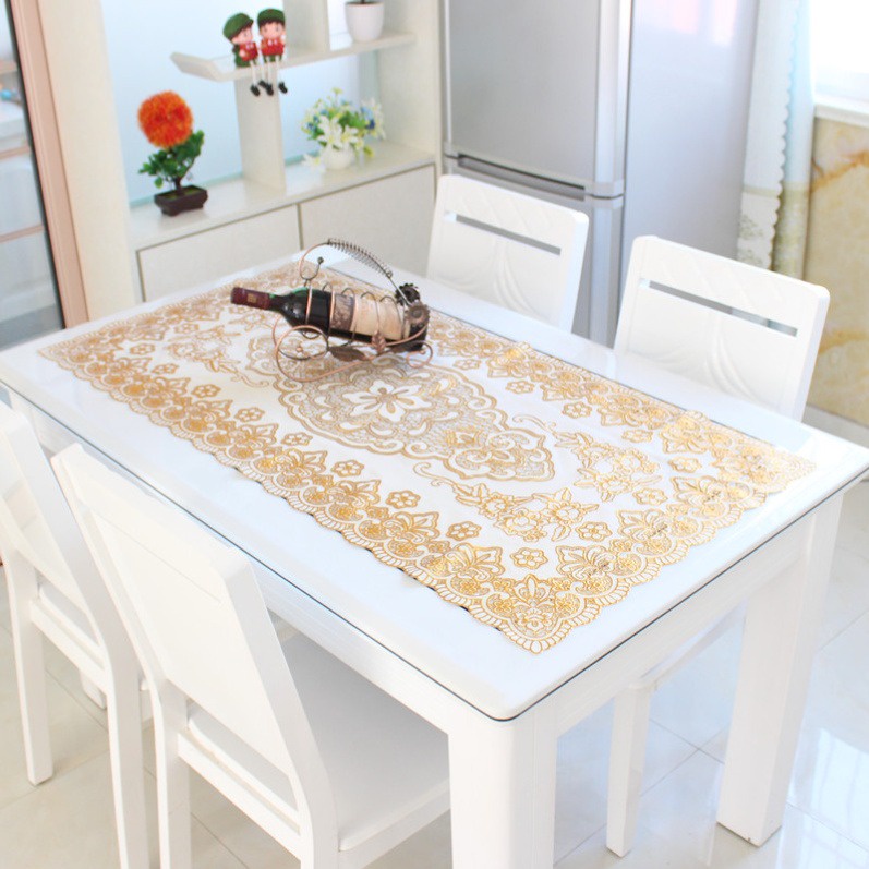 Taplak Meja / Alas Meja / Taplak Vinyl Rumah Ruang Tamu / Placemat / Table Mat