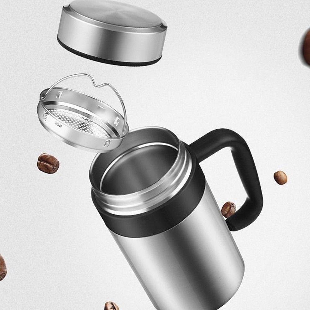 Preva 500ml Botol Air Minum Anti Bocor Water Mug Thermal Flask Mug Kopi