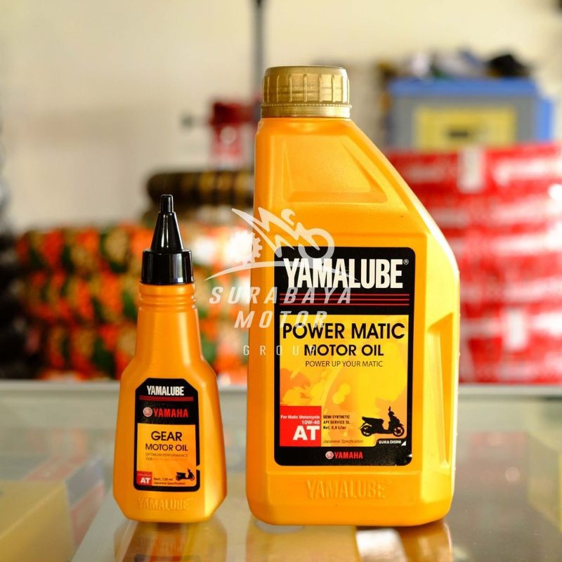 Paket Hemat Oli Mesin Yamalube Power Matic 800ml dan Oli Gear Gardan