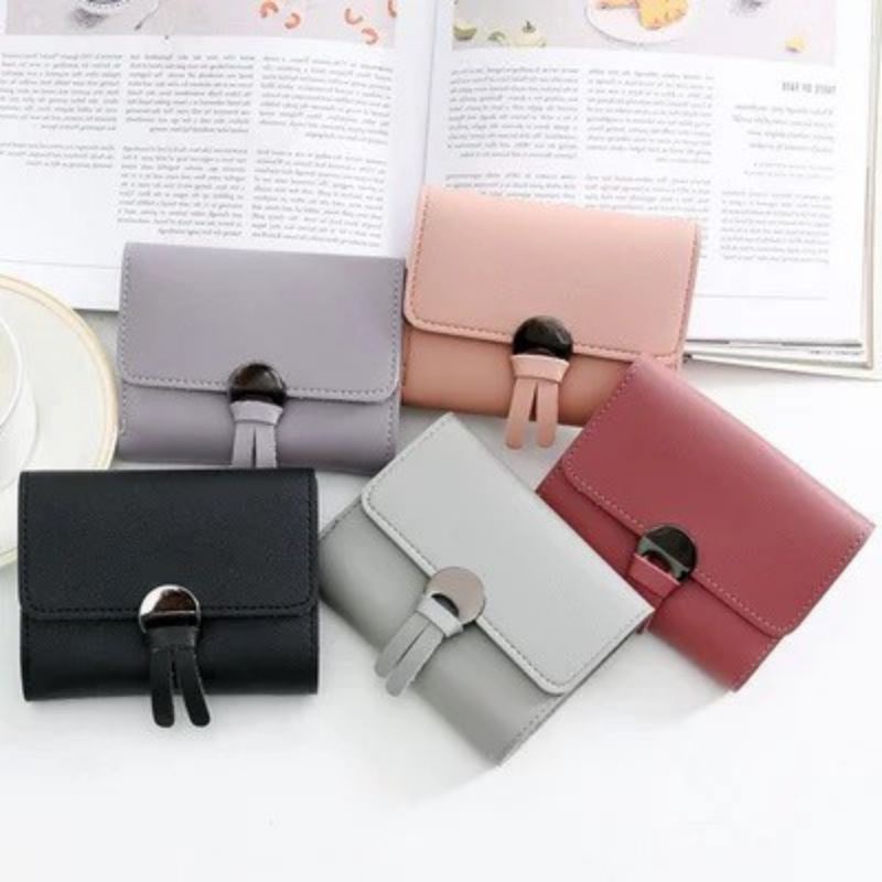Dompet Wanita Mini Dompet Lipat Mini Dompet Kecil Remaja Korea