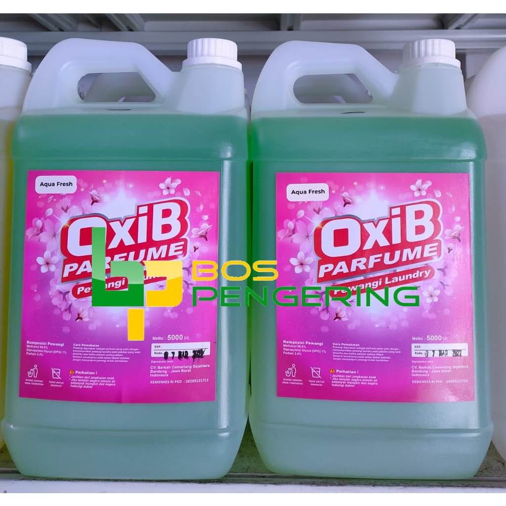 Pewangi Pakaian Laundry - OxiB Parfum Aroma Aqua Fresh 5 Liter Fresh Menyegarkan Sepanjang Hari