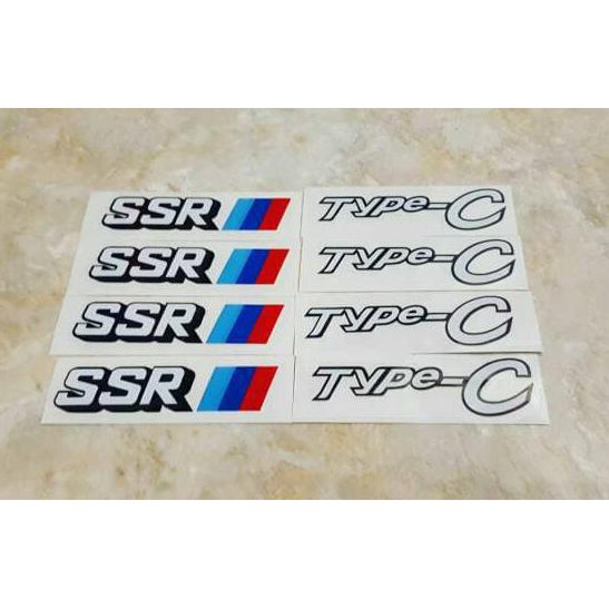 Stiker Untuk Velg Mobil Ssr Type C Exclusive
