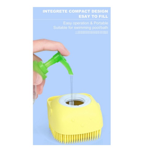 Sikat Mandi Silikon Bath Shower Silicone / Shower Brush Gosokan Mandi Silikon / Dispenser Sabun