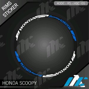 HSC 05 - LIS VELG SCOOPY - RIMS STIKER MURAH - STICKER VELG SCOOPY