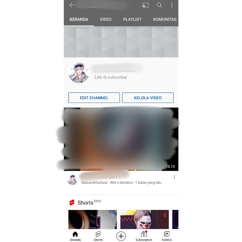 (Terjual) Akun Youtube 2.8k + email AdSense