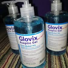 Handsenitizer Antiseptic Alcohol Based GLOVIX GEL 500ml Murah