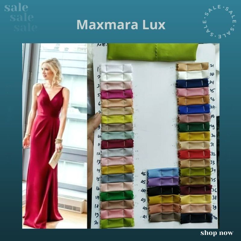 Promo 12.12 Sale Kain Maxmara PREMIUM. Kain Maxmara Lux. Kain Maxmara Polos. Kain Bridesmaid. Bahan 