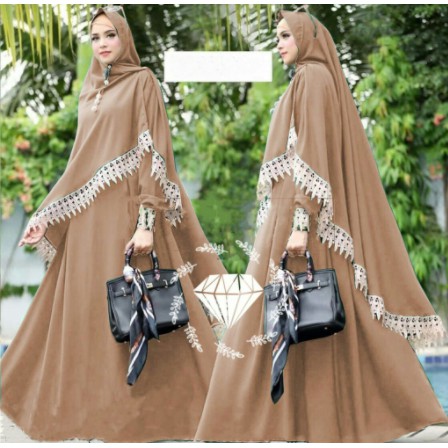 Gamis terbaru gamis wanita modern mewah gamis lebaran 2020 - 2021 Fashion Muslim Monalisa Plisket