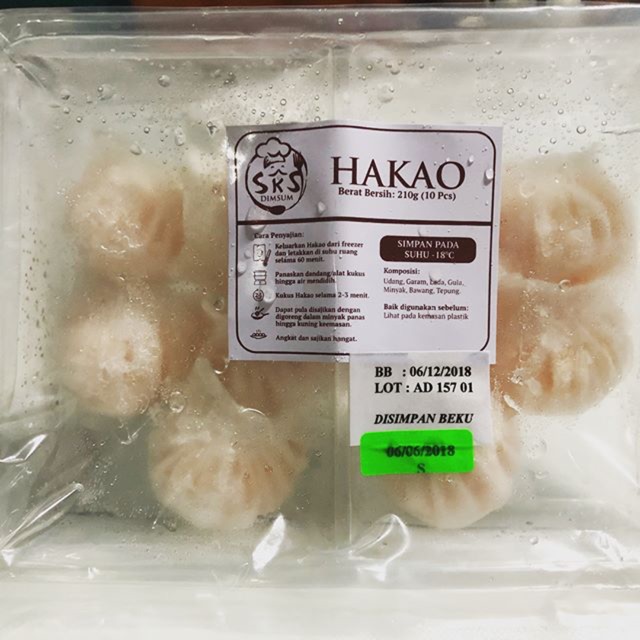 

Dimsum beku Hakao ( kirim gosen)