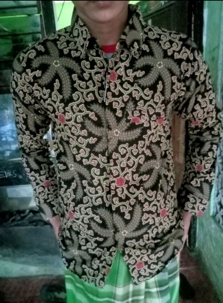 Kemeja Batik Pria Lengan Panjang Slim Fit Batik Pria Lengan Panjang Modern