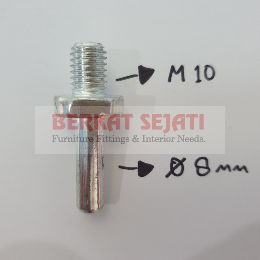 Baut Adaptor Adapter Konektor Pad 4" inch Poles Mobil Mesin Bor M10