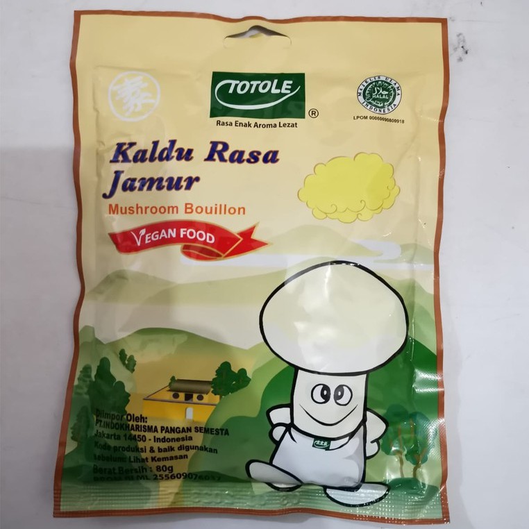 Totole Kaldu Jamur 80gr - Kaldu Vegetarian / Vegan - Mokucing - Mushroom Bouillon