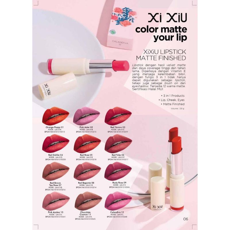 [READY] XI XIU LIPSTIK MATTE FINISHED