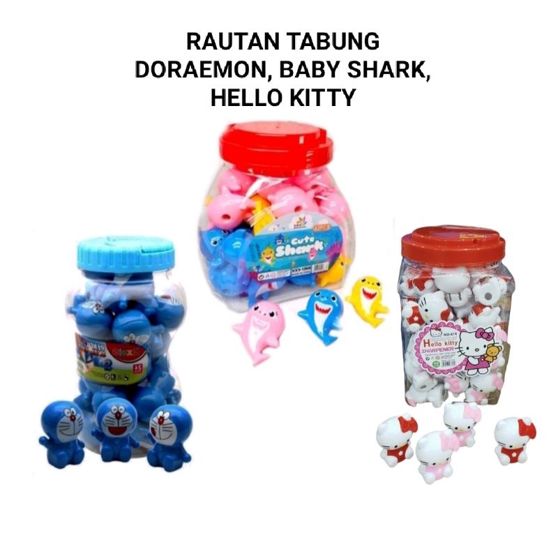

Rautan Pensil Rautan Meja KECIL Doraemon Hello Kitty dan Baby Shark
