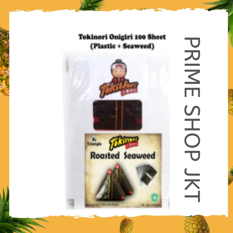 

Tokinori Triangle Onigiri Roasted Seaweed Halal MUI Nori Rumput Laut 100