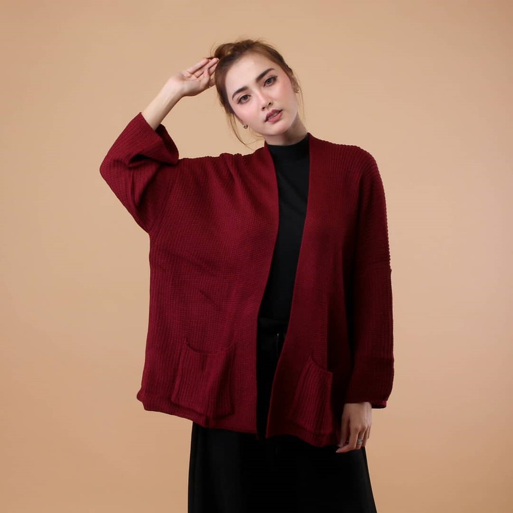 Original Diaz cardy big size jumbo fit L to XXXL real pic 1000% Bahan Rajut Tebal lembut Berkualitas-5