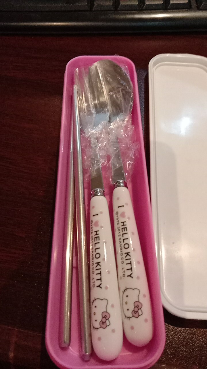 [ Hello Kitty ] Sendok Set Hello Kitty M-055 [ G.k ]