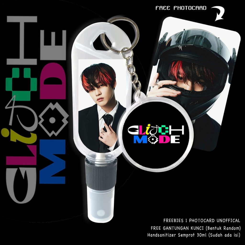 (FREE GANTUNGAN KUNCI) HAND SANITIZER N C T DREAM / GLITOH MODE EDITION / INCLUDE ISI 30 ML