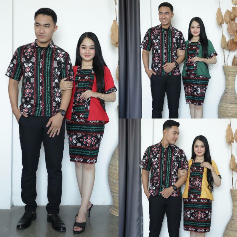 COUPLE BATIK SONGKET PALEMBANG | COUPLE RNB SONGKET ANDIN | KEBAYA KUTUBARU KEKINIAN