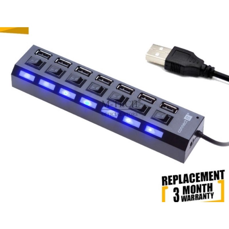 Usb 2.0 Hub Usb 7 Lubang Port 7 Switch