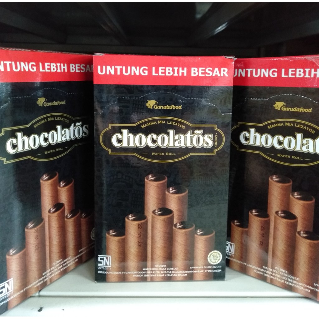 

Chocolatos Wafer Roll Isi 20 Pcs